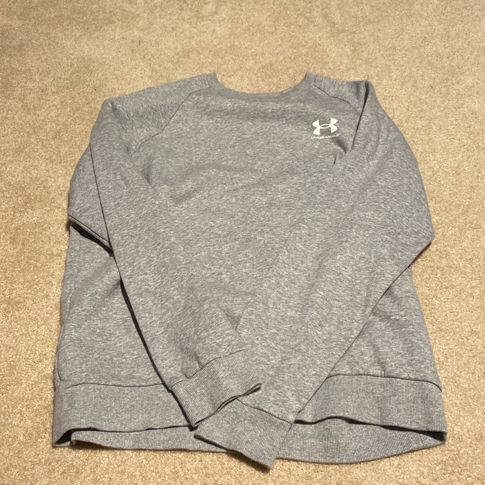 Men’s Under Armour Gray Heather Crewneck Sweatshirt